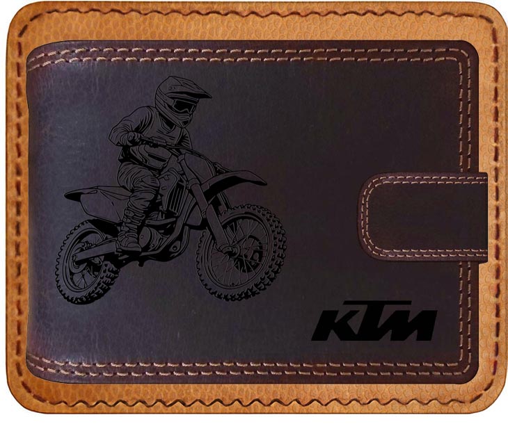 KTM - portfel skórzany Cross